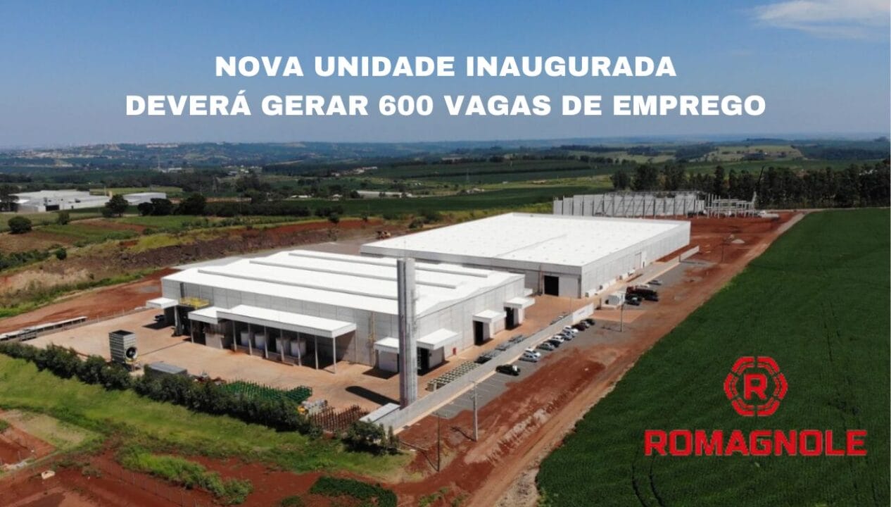 A Romagnole inaugura parque fabril no Paraná, prometendo mais de 600 vagas de emprego até 2027. Com investimento de R$ 80 milhões, a expansão visa dobrar a capacidade produtiva da fábrica.