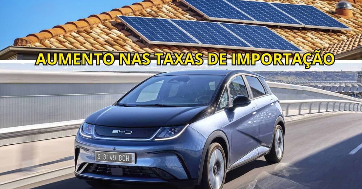 Governo Federal introduz taxação em veículos elétricos, híbridos e painéis solares para reduzir dependência de importações