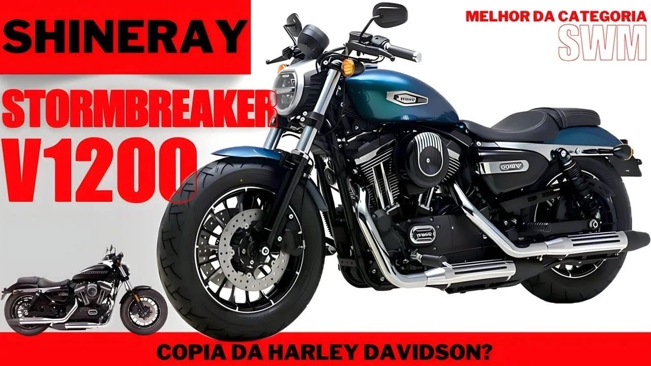 Adeus, Harley Davidson HINERAY STORMBREAKER V1200 promete revolucionar o mercado de motos custom em 2024