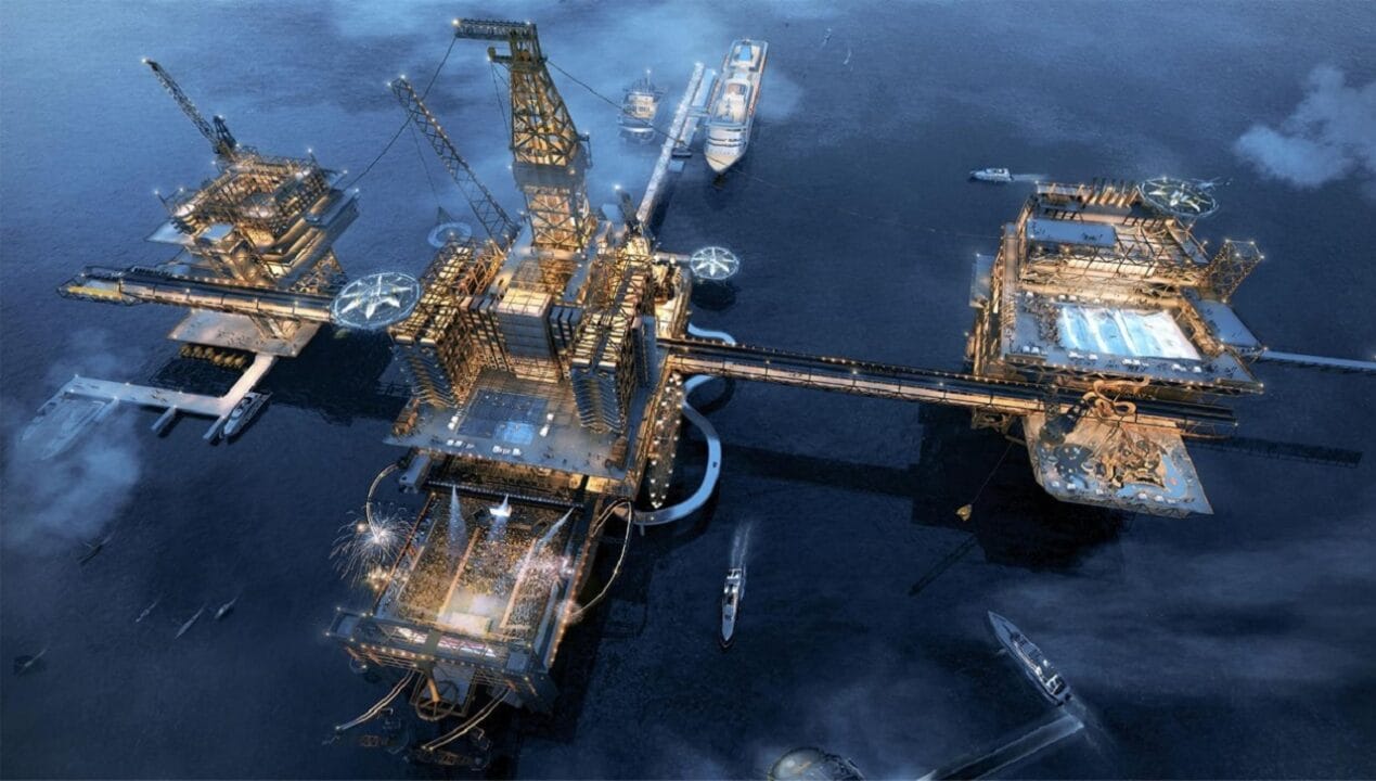 Arábia Saudita cria gigantesca ilha de petróleo em alto-mar – uma jogada capaz de mudar o mercado global de petróleo e gás!