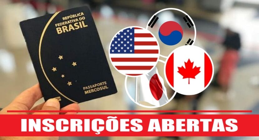 Vagas para brasileiros no Canadá - EUA - Japão - Coreia do Sul - cursos gratuitos - graduação