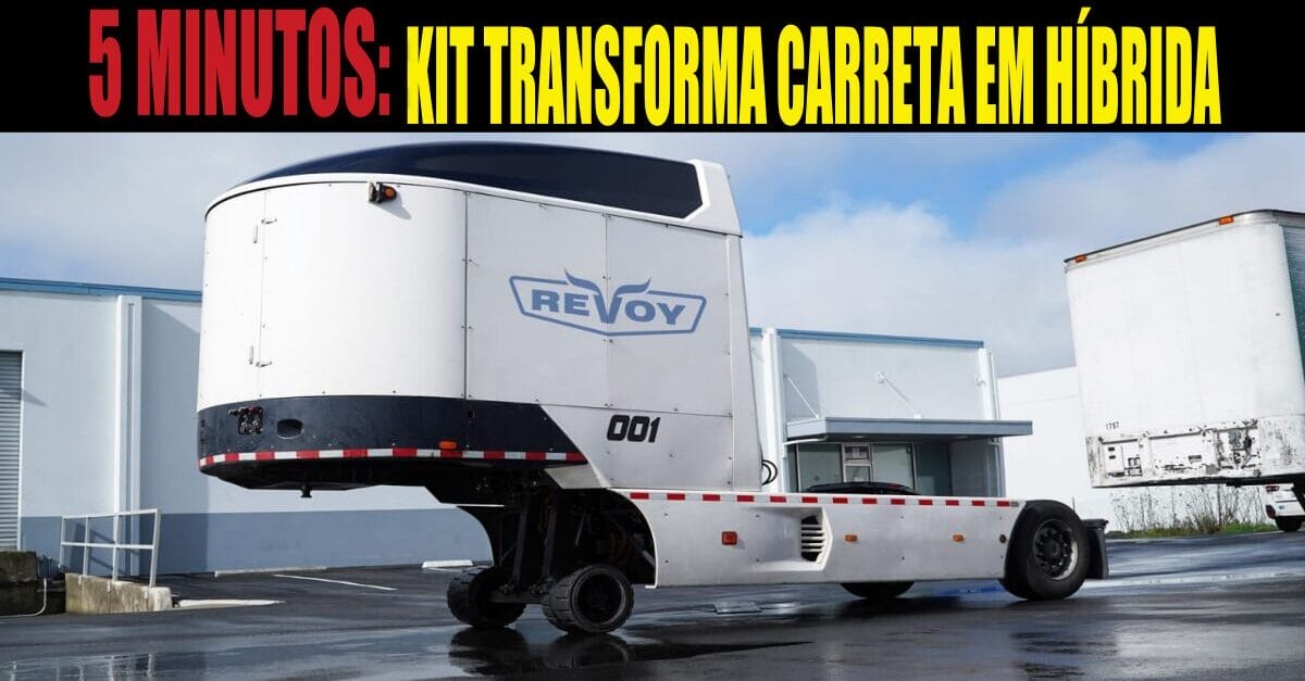 Kit baratinho transforma qualquer caminhão em híbrido em 5 minutos, garante autonomia de 400km e até 56km/l de diesel, vem para revolucionar o futuro do transporte no mundo!