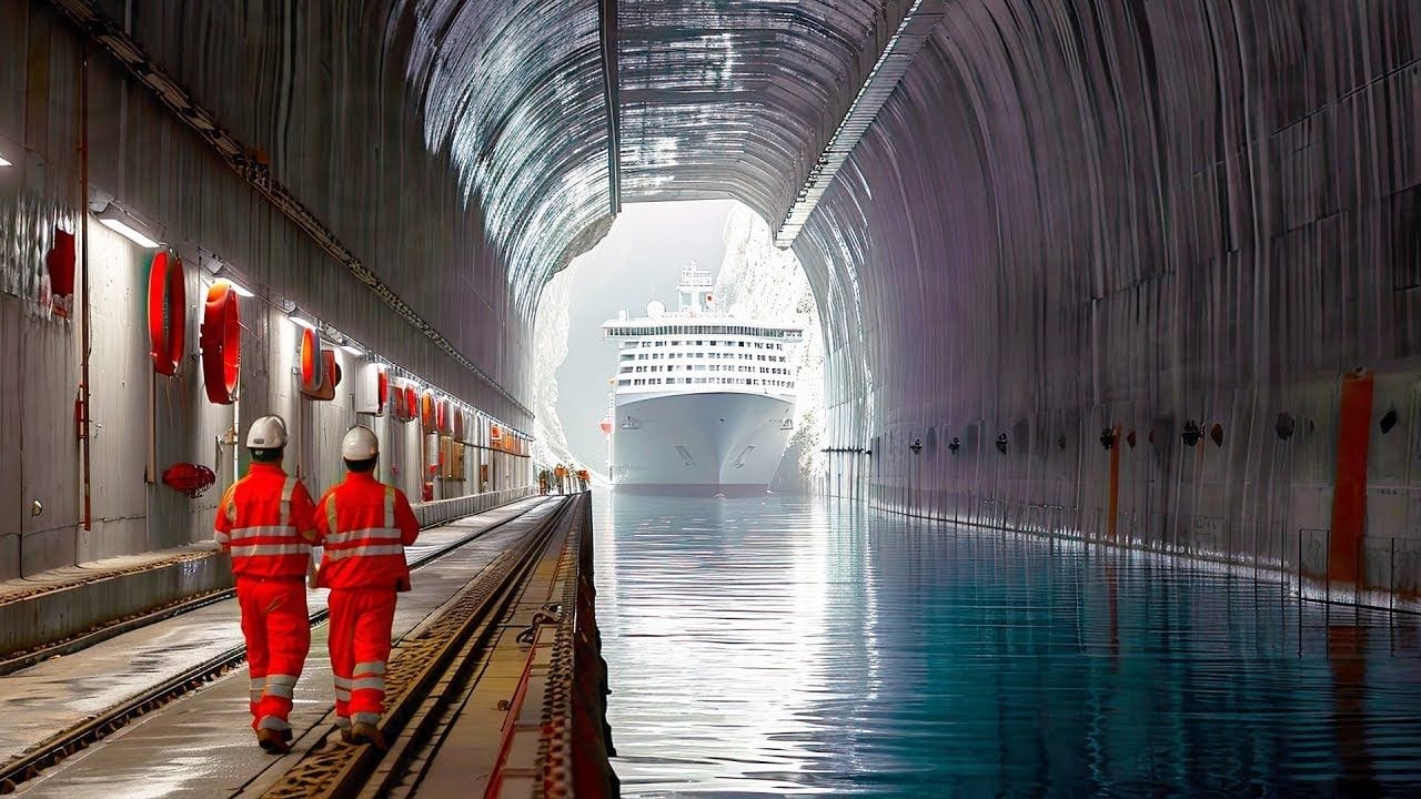 Noruega inicia construção do primeiro túnel para navios do mundo em uma revolução marítima