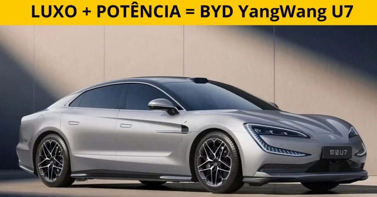 BYD YangWang U7: um carro elétrico com 800 km de autonomia e 1.300 cv de potência, que desafia a Mercedes e BMW no mercado de luxo