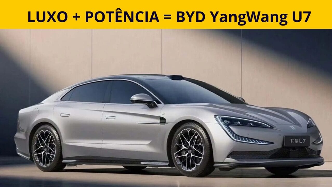 O BYD YangWang U7 é um carro elétrico de luxo com 800 km de alcance e 1.300 cv de potência, lançado pela montadora chinesa para competir com marcas globais.