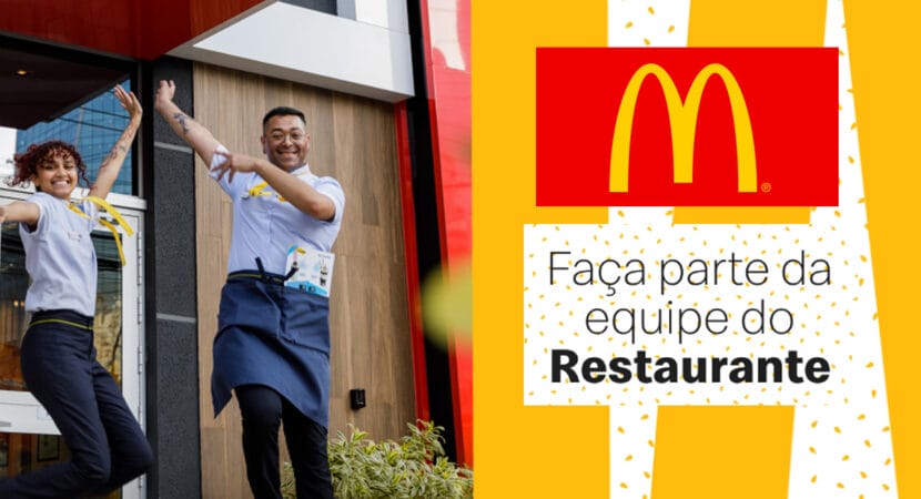 McDonald's está com vagas de emprego para diversos estados do Brasil. (Imagem: reprodução)