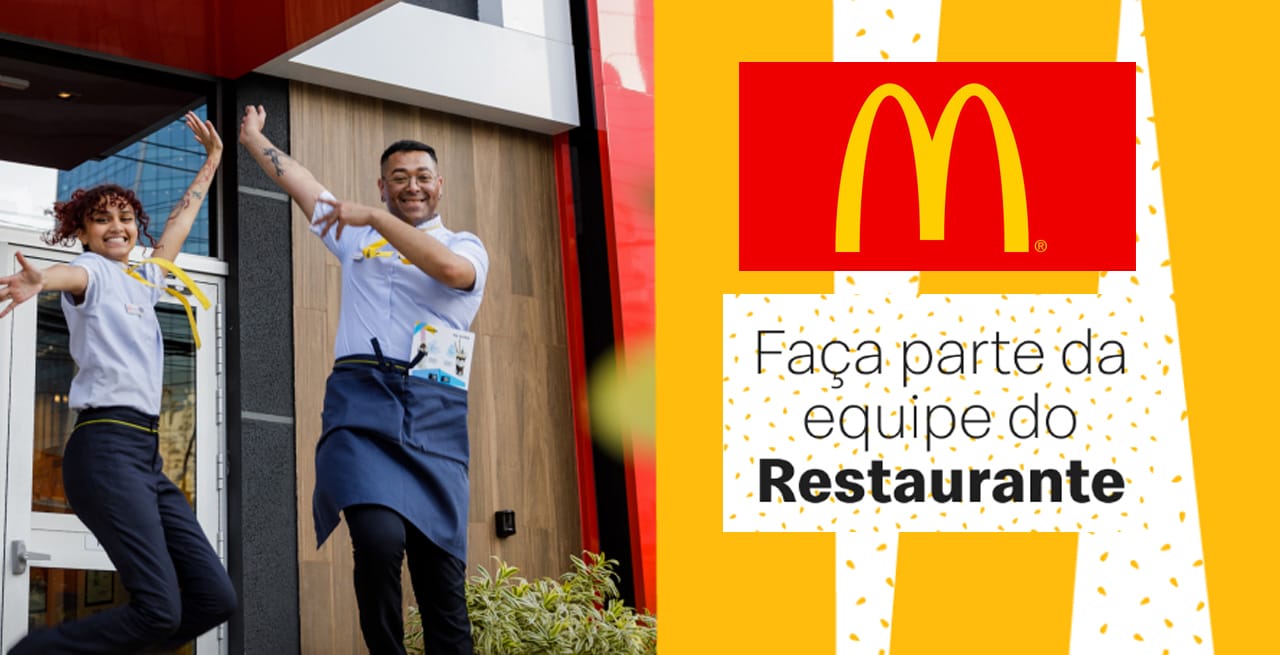 McDonald's está com vagas de emprego para diversos estados do Brasil. (Imagem: reprodução)