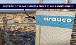 A empresa chilena Arauco está contratando profissionais para sua nova fábrica de celulose em MS. O mutirão de emprego será em Andradina, SP, no dia 6 de fevereiro, e visa preencher uma porcentagem das 12 mil vagas abertas.