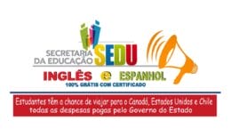 inglês - cursos - cursos gratuitos - espanhol - cursos online - secretaria da educação - vagas -