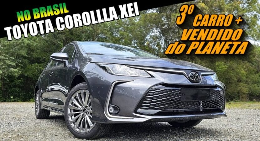 Toyota Corolla XEI 2024: o terceiro carro mais desejado e vendido do mundo, chega no Brasil por R$ 150 mil equipado de uma potência 6.600 rotações por minuto e velocidade de 208 km