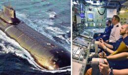 Classe Typhoon, composta pelos maiores submarinos já construídos, que redefiniu os limites da engenharia naval e do poderio militar
