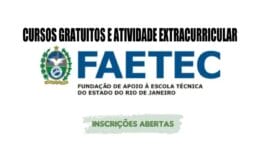 São mais de 7 mil vagas oferecidas pela Faetec para aqueles que desejam obter uma qualificação profissional 100% online por meio de cursos gratuitos.