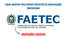 São mais de 6 mil vagas oferecidas pela Faetec para aqueles que desejam obter uma qualificação profissional 100% online por meio de cursos gratuitos.