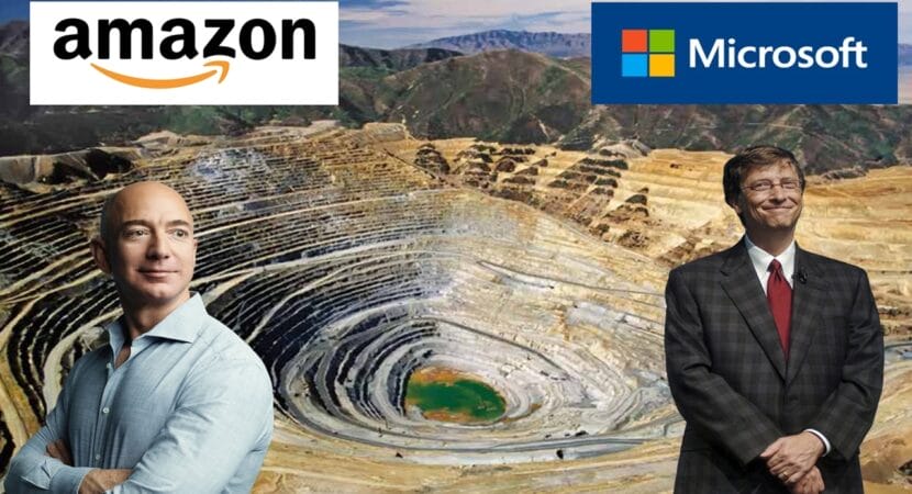 mineração - Microsoft - Amazon - Bill Gates - Jeff Bezos - Inteligência Artificial - IA
