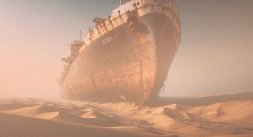 O que esses navios estão fazendo no deserto? Conheça a Costa dos Esqueletos, onde a areia engole o que já foi do mar 