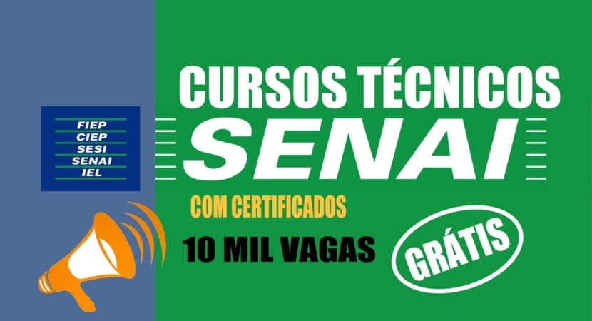 The opportunity you were waiting for: Senai offers free EAD technical and professional courses, with certification. Guarantee your professional qualification!