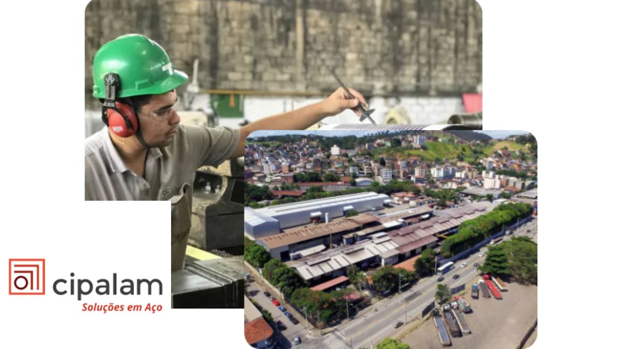 Sucesso no mercado do aço a 40 anos, a CIPALAM abre novas vagas de emprego, oportunidades para mecânico de manutenção, operador(a) de produção, técnico de produção de gases e mais