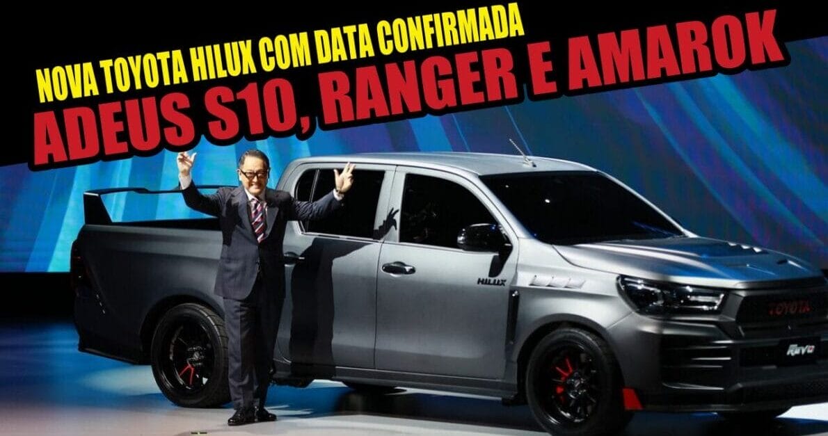 Conheça a nova Toyota Hilux 2025: picape tem data de lançamento confirmada e promete revolucionar o mercado com 250 km de autonomia para desafiar o reinado da S10, Ranger e Amarok
