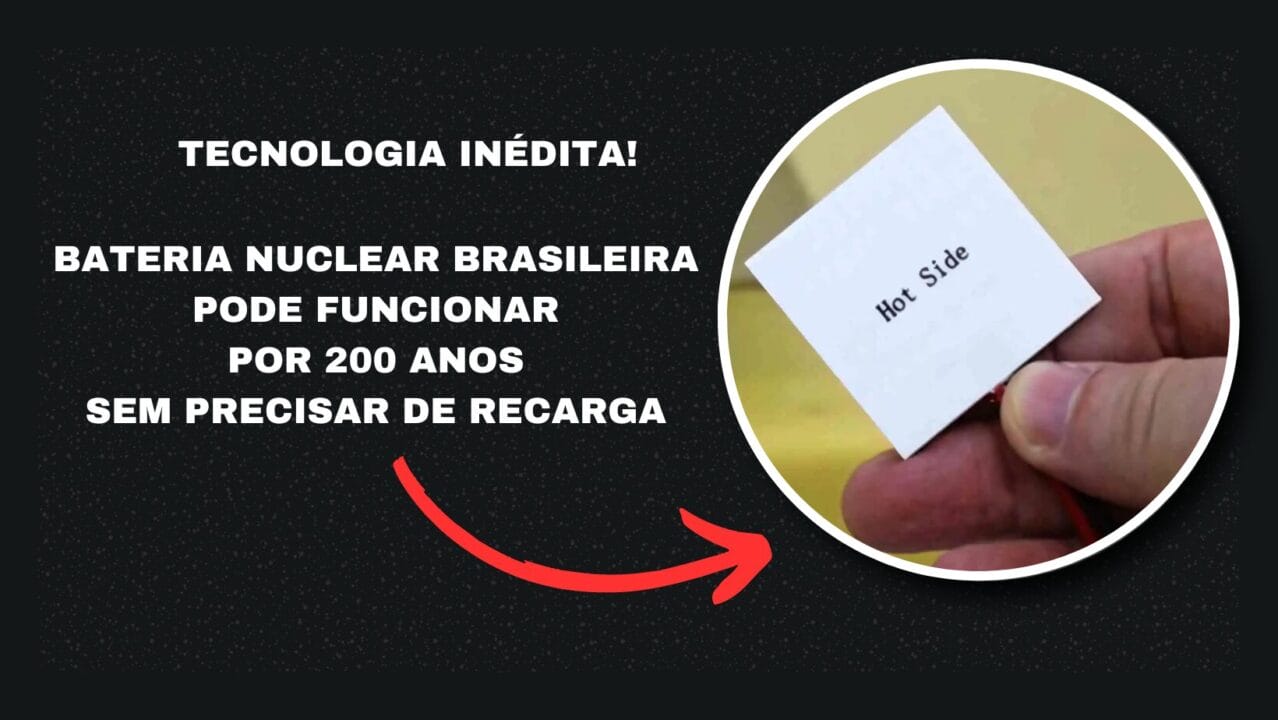 Pesquisadores brasileiros desenvolvem bateria nuclear inédita, capaz de durar 200 anos com uma única recarga, produzida com amerício-241.