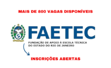 The vacancies made available by the Faetec network for higher education students are to work in the form of curricular internship.