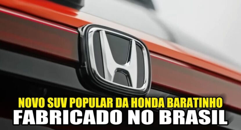 Honda chega com dois pés na porta e lança mini SUV popular: novo carro da Honda fabricado no Brasil é mais barato que Corolla Cross e Yaris, e promete destruir o Tracker, Pulse e Nivus