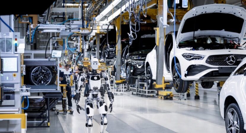 Mercedes-Benz - produção - indústria automotiva - robôs