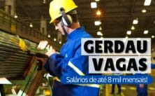 A gigante do aço Gerdau está com novas vagas de emprego abertas para candidatos de nível médio, técnico e superior em todo o Brasil.