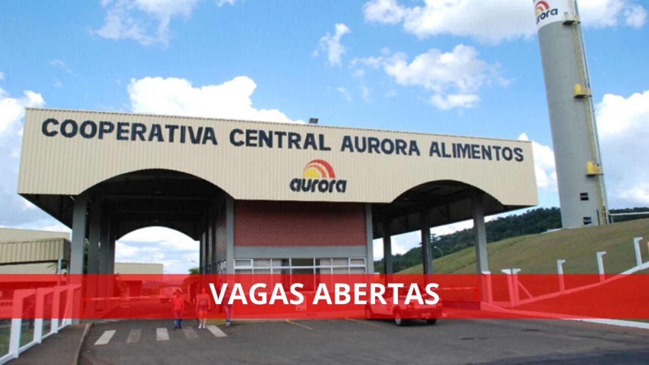 Há mais de 40 vagas de emprego disponíveis na Aurora, uma das maiores cooperativas do Brasil, para início imediato.