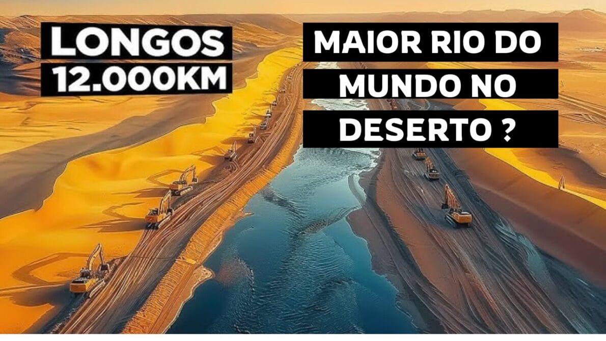 Rio artificial- arábia saudita- deserto