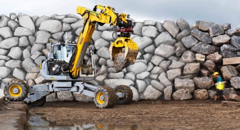 Nuevo robot - excavadora - obras - construccion - construccion civil
