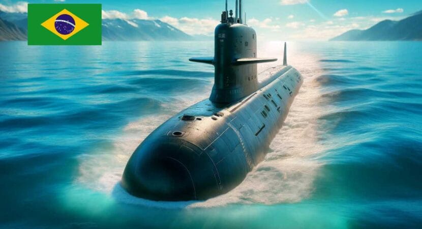 Submarino Riachuelo (S-40): é o submarino mais moderno da América do Sul, tem autonomia de 11 mil km