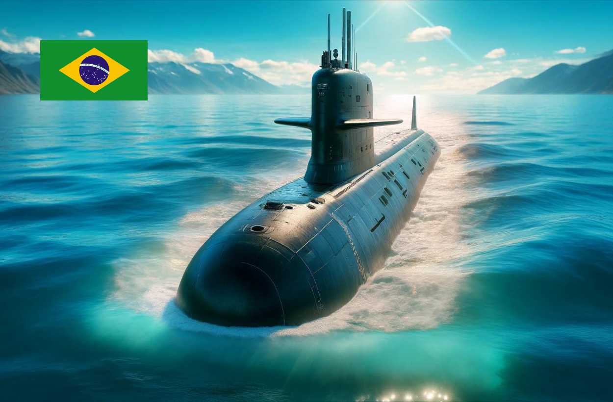 Submarino Riachuelo (S-40): é o submarino mais moderno da América do Sul, tem autonomia de 11 mil km