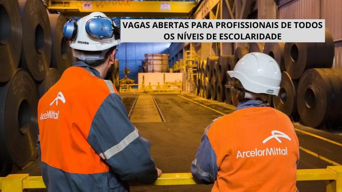 Além das várias vagas de emprego disponíveis, a ArcelorMittal também possui oportunidades de estágio abertas.