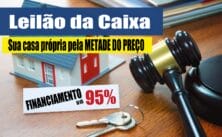 Leilão da Caixa financiado: Casa própria pagando a METADE DO PREÇO, com financiamento de até 95% do preço do imóvel, dando só 5% de entrada