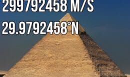 The curious numerical coincidence between the coordinates of the Great Pyramid of Egypt and the speed of light intrigues archaeologists; discover the connection between the two
