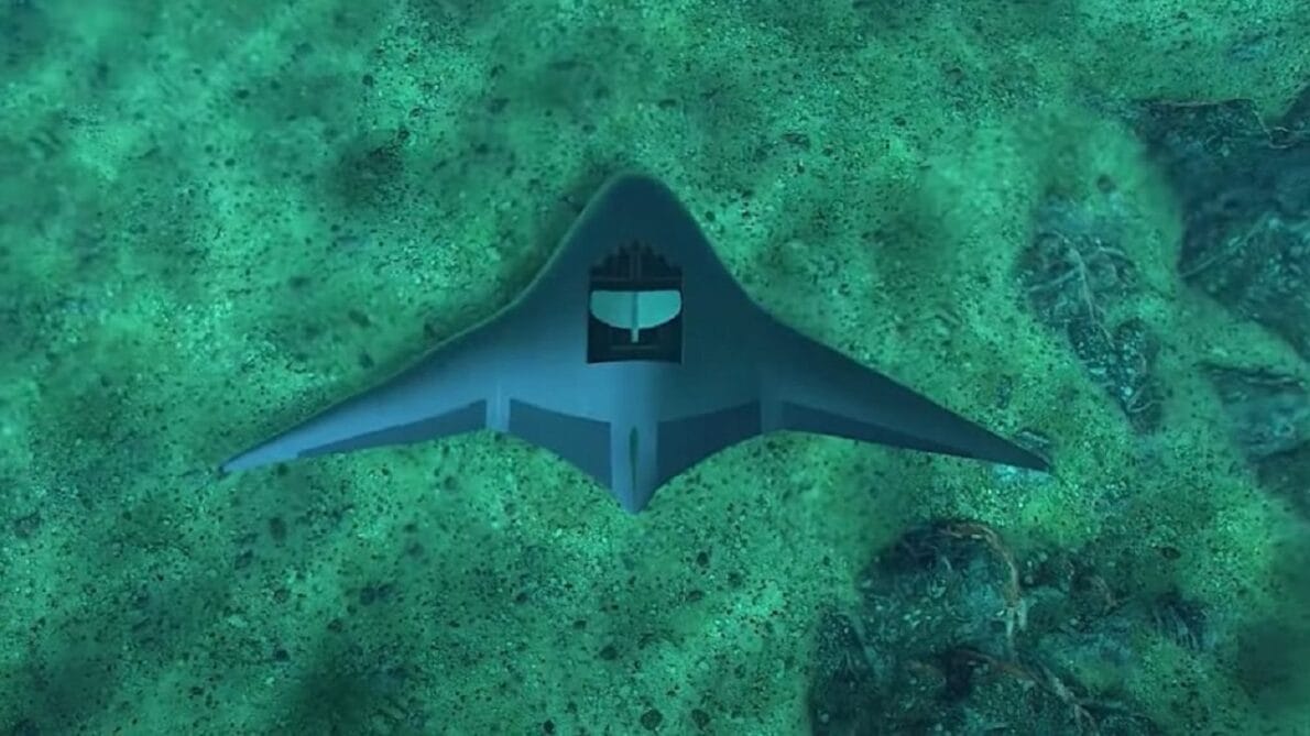 EUA anuncia drone militar subaquático inspirado em raias manta para transportar cargas sigilosas em missões submarinas