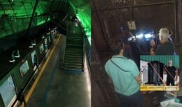 O teste no Metrô mostrou que uma turbina gera 800 quilowatts por dia, o suficiente para iluminar túneis ou uma estação de médio porte. (Imagem: reprodução Estadão/ Metrô)