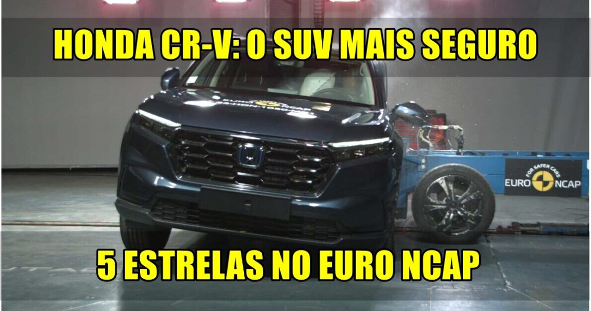 O que é mais importante na hora de escolher um SUV? Se a resposta é a segurança da sua família, conheça o SUV mais seguro do Brasil, com 5 estrelas nos testes europeus do Euro NCAP