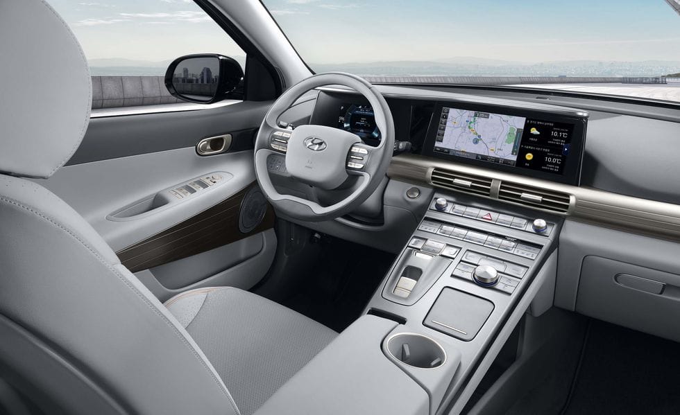 Tecnologia de ponta no interior do Hyundai Nexo.