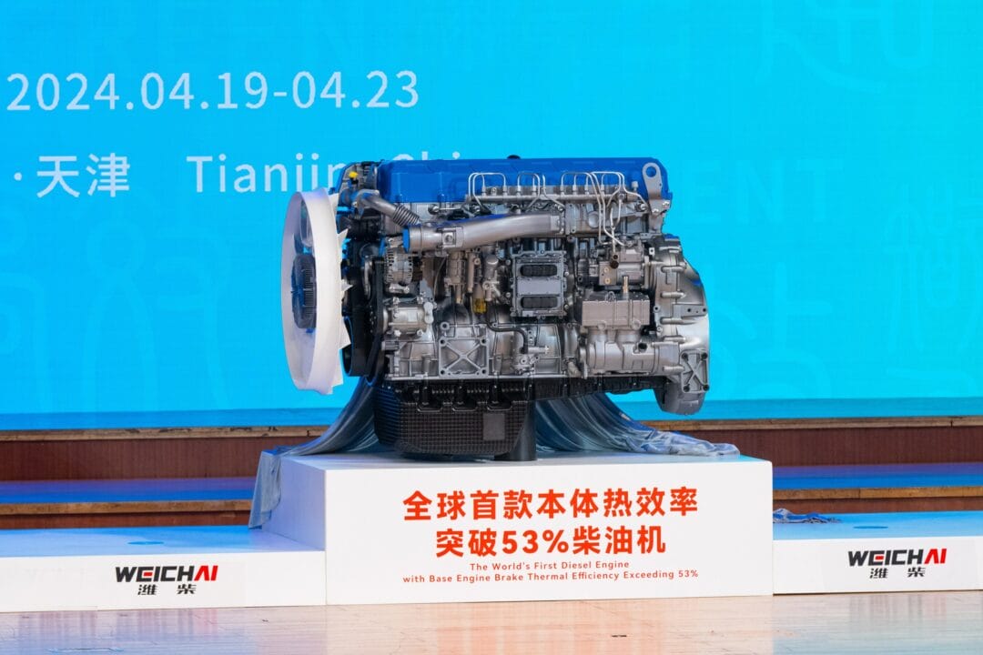 motor - motor diesel - China - eficiência energética - eficiência térmica