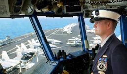 Aircraft carrier captains face great challenges while enjoying certain privileges in their roles