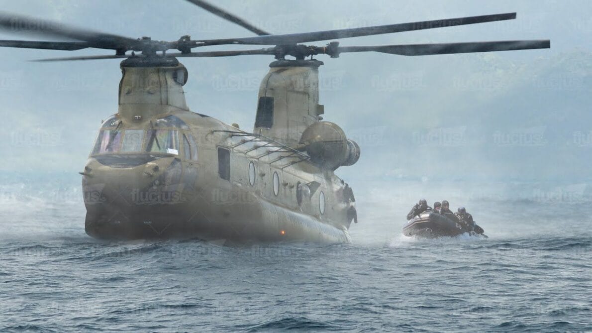 Descubra como o helicóptero US CH-47 Chinook, desenvolvido pela Boeing, realiza resgates rápidos e eficientes de tropas no mar, combinando tecnologia avançada e manobras especializadas