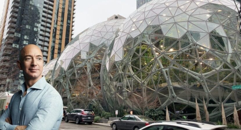 Em uma fusão surpreendente de natureza e design corporativo, a Amazon construiu o Amazon Spheres, um espaço de trabalho inovador que abriga uma floresta tropical urbana em pleno centro de Seattle