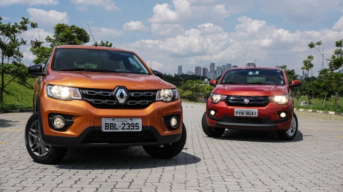 Fiat Mobi e Renault Kwid 0KM por menos de R$ 66 mil se tornam os carros mais baratos do Brasil