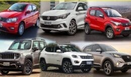 Fiat Strada, Onix, Corolla e T-cross - carros mais vendidos do Brasil