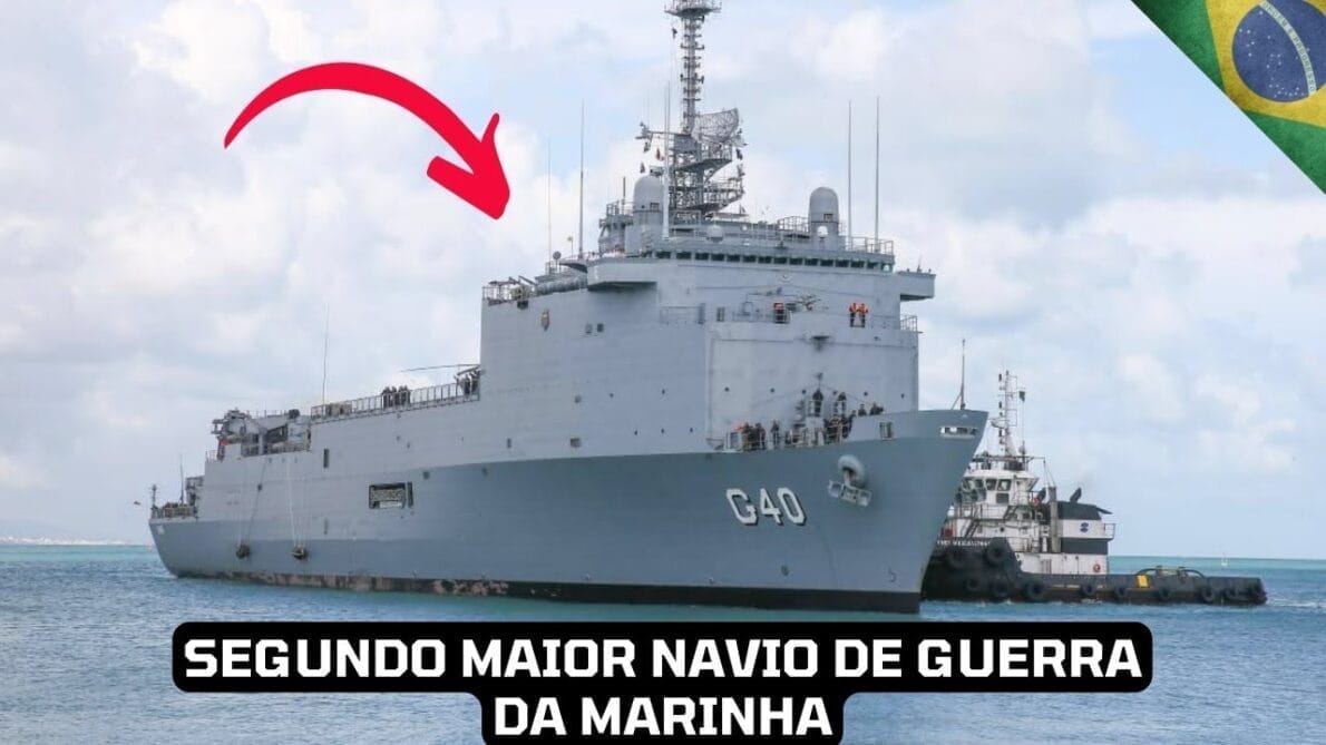 G-40 Bahia -Com 168 metros de comprimento, conheça o segundo maior navio da Marinha do Brasil!