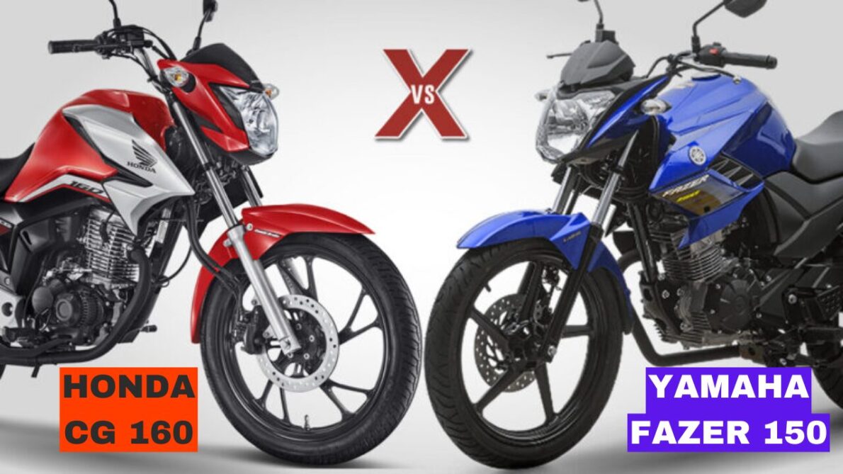 Comparação detalhada entre Honda CG 160 e Yamaha Fazer 150 revela qual moto oferece mais vantagens para você!