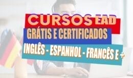 courses - English courses - free courses - online courses - Spanish courses - English certificate - MEC - Ministry of Education - EAD - Italian - French - Korean - Japanese