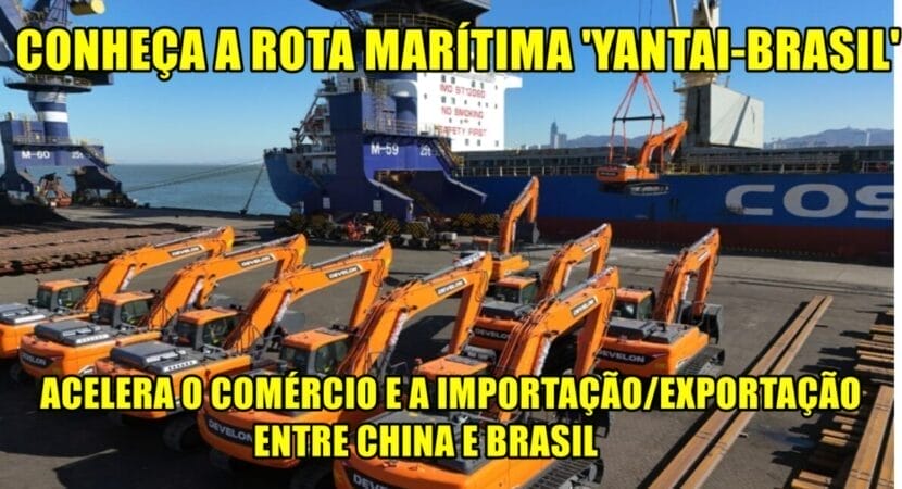 transporte marítimo - China - Brasil - Exportação - importação