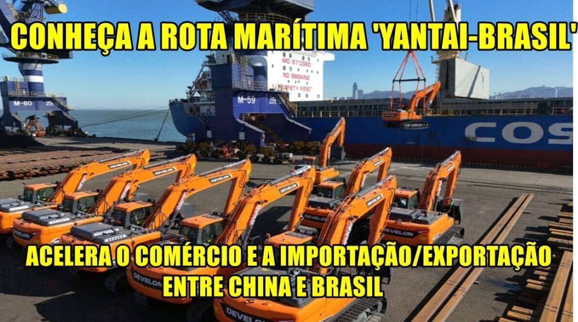 transporte marítimo - China - Brasil - Exportação - importação